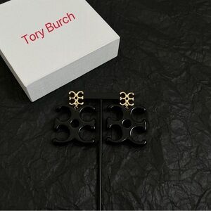 Tory Burch Black and Gold Earrings